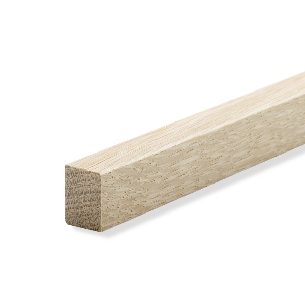 Plintbekleding- eind- plint eiken ROH massief hout 20x15x2300mm