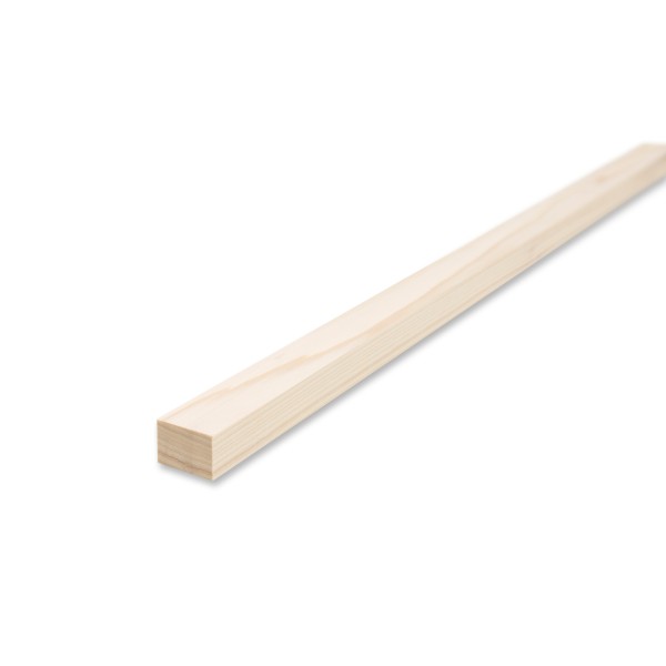 Smooth edge board - pine/spruce planed - 1.9 cm x 3 cm x 60 cm