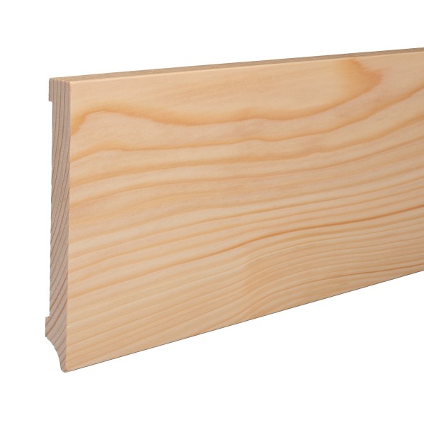 Solid wood skirting spruce LACQUERED Weimar profile Modern skirting 150mm