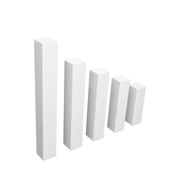 UNIVERSAL corner towers for white skirting boards & baseboards MDF or beech 65mm-155mm