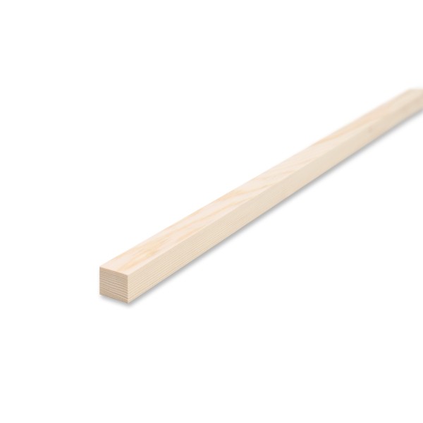 Gladde rand plank - grenen/spar geschaafd - 1,9 cm x 2,5 cm x 60 cm