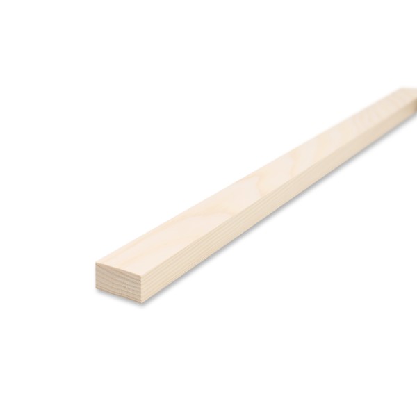 Gladde rand plank - grenen/spar geschaafd - 1,9 cm x 4 cm x 60 cm