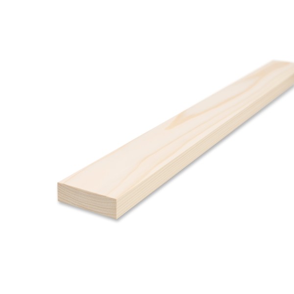 Smooth edge board - pine/spruce planed - 1.9 cm x 7 cm x 60 cm