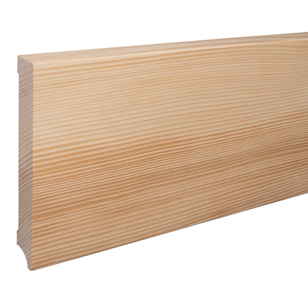 Skirting "Leipzig" spruce solid wood OILED top edge Beveled 150mm