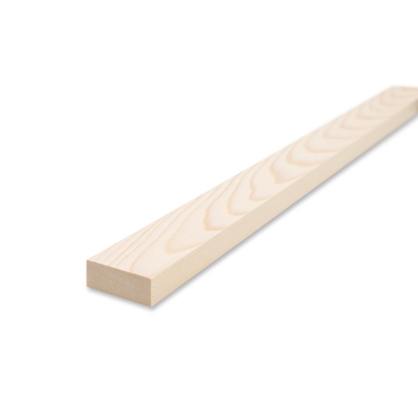 Gladde rand plank - grenen/spar geschaafd - 1,9 cm x 5,5 cm x 60 cm