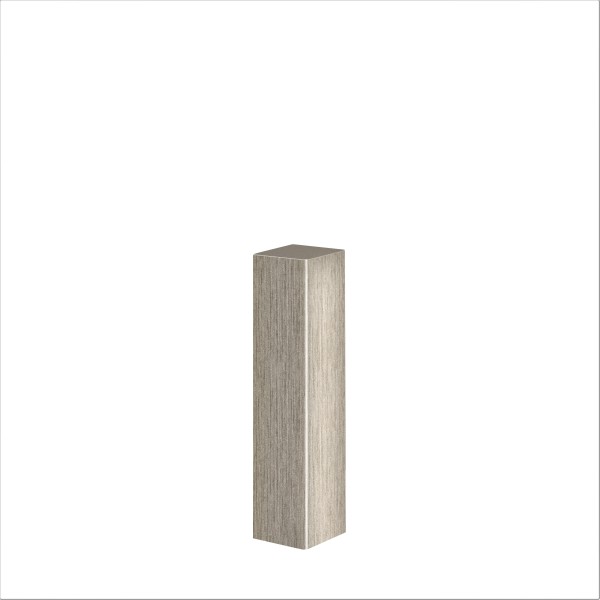 Universal corner block corner tower corner bar MDF (stainless steel look) 85mm