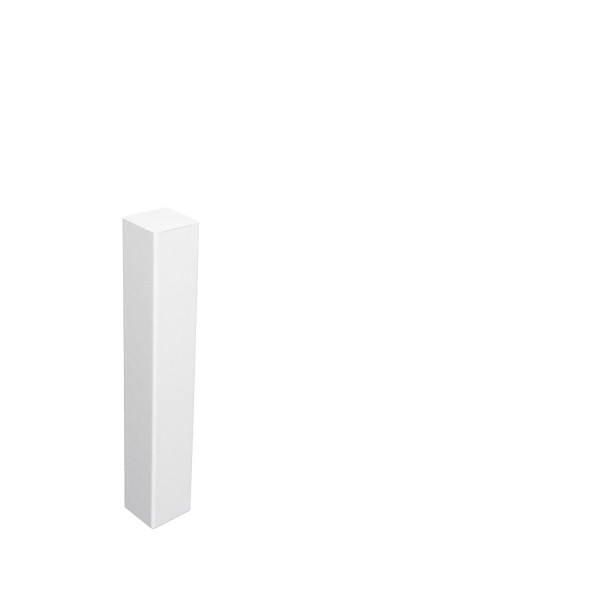 Universal corner block corner tower corner bar MDF WHITE 125mm