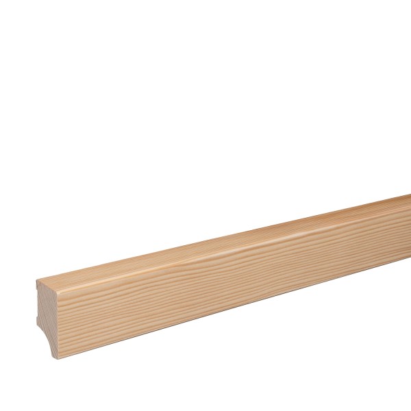 Skirting "Leipzig" spruce solid wood OILED top edge Beveled 40mm
