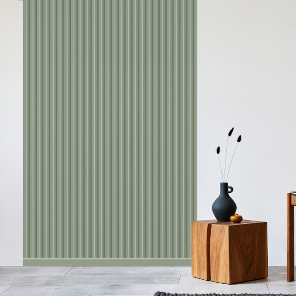 REESE Wandpaneele Pastellgrün | Deckenpaneele | Wandverkleidung | kein Bohren | MDF