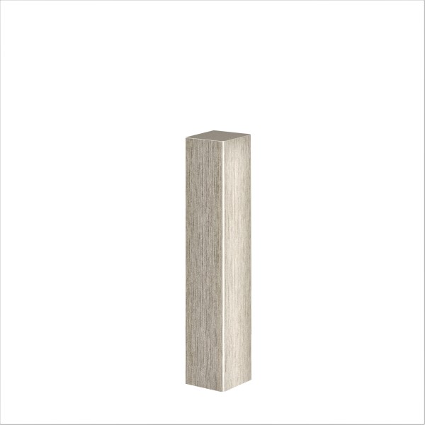Universal corner block corner tower corner bar MDF (stainless steel look) 105mm