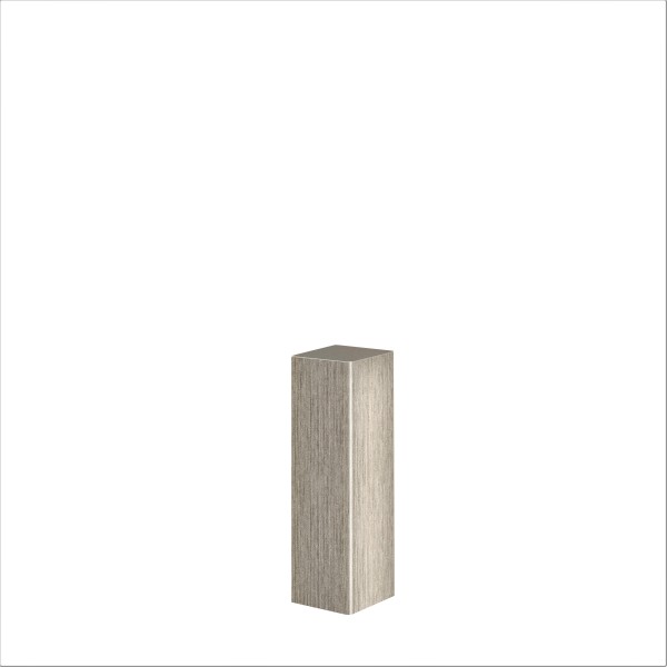 Universal corner block corner tower corner bar MDF (stainless steel look) 65mm