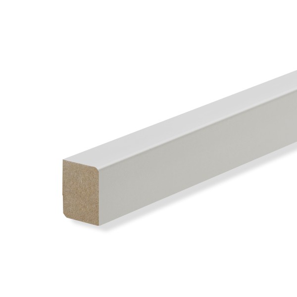 Top and end skirting board MDF light gray foil 20x15mm [SPARPAKET]