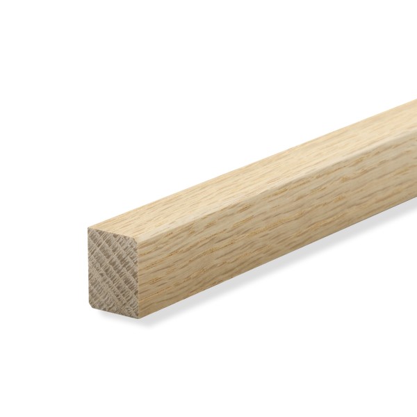 Voorste plintbekleding- eind- plint eiken LACK massief hout 20x15x2300mm