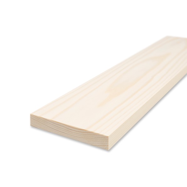 Smooth edge board - pine/spruce planed - 1.9 cm x 14 cm x 60 cm