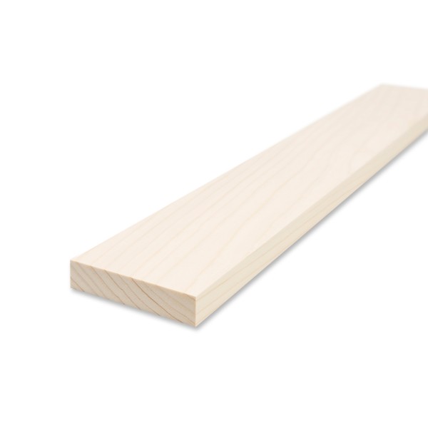 Smooth edge board - pine/spruce planed - 1.9 cm x 10 cm x 60 cm