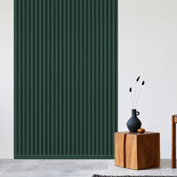 REESE wall panels dark green | ceiling panels | wall cladding I no drilling | MDF