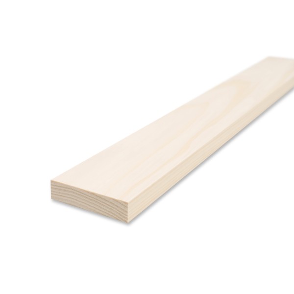 Smooth edge board - pine/spruce planed - 1.9 cm x 9 cm x 60 cm