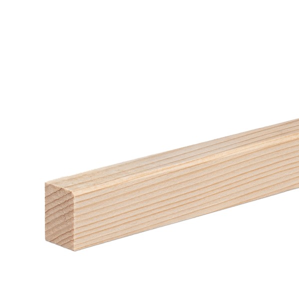Front skirting board cover- end skirting spruce ROH 20x15x2300mm [SPARPAKET]