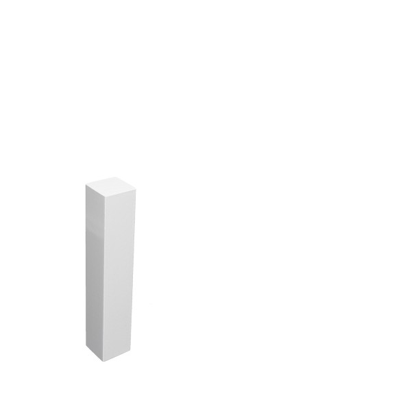 Universal corner block corner tower corner bar beech WHITE 105mm